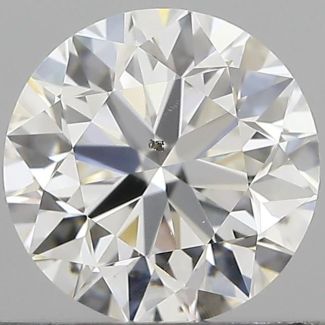 0.70 Carat Round F SI1 VG EX GIA Natural Diamond