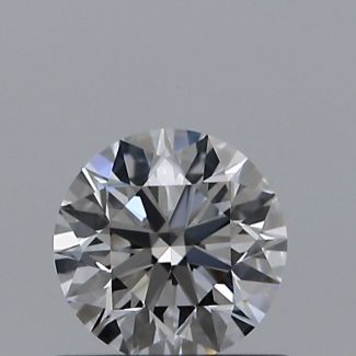 0.53 Carat Round D VVS1 EX GIA Natural Diamond