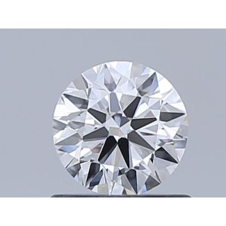 0.62 Carat Round D VVS1 EX GIA Natural Diamond