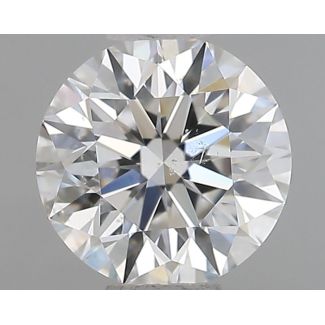 0.70 Carat Round G SI1 EX GIA Natural Diamond