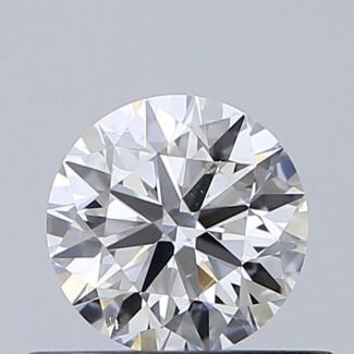 0.51 Carat Round G SI1 VG EX GIA Natural Diamond