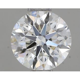 0.62 Carat Round H VVS2 EX GIA Natural Diamond