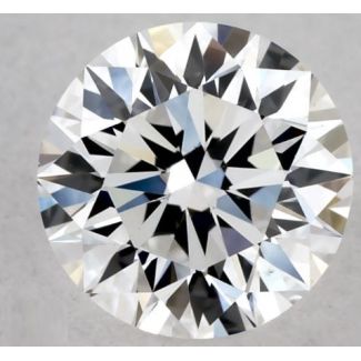 0.41 Carat Round D VVS2 EX VG GIA Natural Diamond