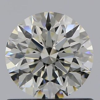 0.70 Carat Round J VVS2 EX GIA Natural Diamond