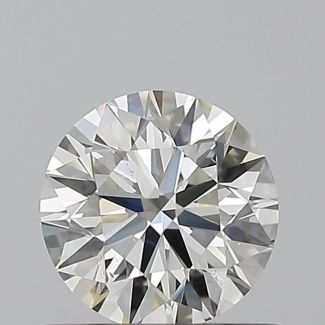 0.7 Carat Round H SI1 EX VG GIA Natural Diamond