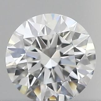 0.19 Carat Round E VVS2 EX GIA Natural Diamond