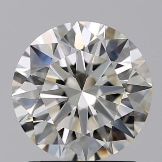 1.33 Carat Round J VVS2 EX GIA Natural Diamond