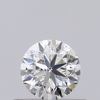 0.4 Carat Round H SI1 GD VG EX GIA Natural Diamond