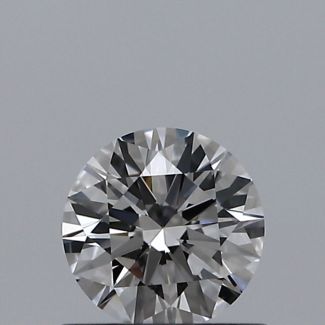 0.50 Carat Round D VVS1 EX VG GIA Natural Diamond