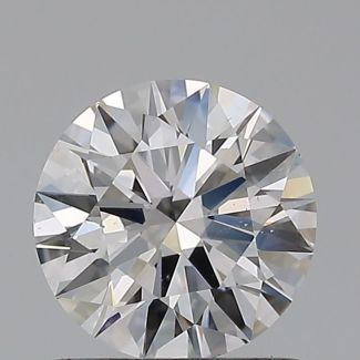 0.8 Carat Round F SI1 EX VG GIA Natural Diamond