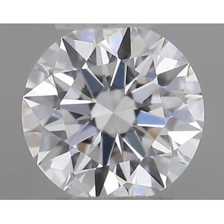 0.21 Carat Round D VVS1 EX GIA Natural Diamond