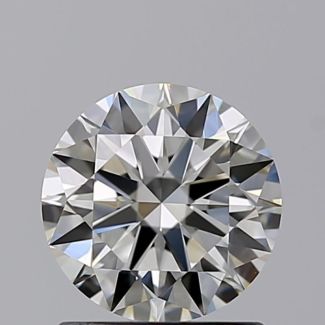 1.00 Carat Round J VVS1 EX GIA Natural Diamond