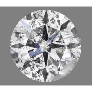 1.50 Carat Round I I3 VG EX G GIA Natural Diamond