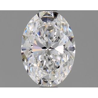 0.90 Carat Oval D SI1 - EX GIA Natural Diamond