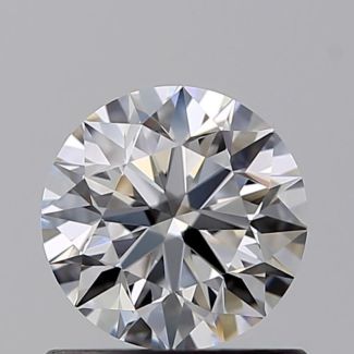 0.70 Carat Round E VVS1 EX GIA Natural Diamond