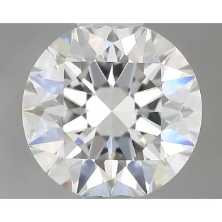 0.74 Carat Round H VVS1 EX GIA Natural Diamond