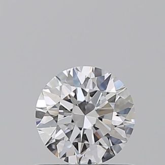 0.56 Carat Round D VS2 EX GIA Natural Diamond