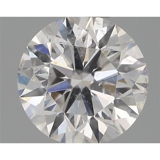 0.50 Carat Round E SI2 EX VG GIA Natural Diamond