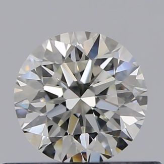 0.40 Carat Round H VVS2 VG EX GIA Natural Diamond