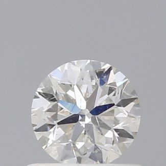 0.60 Carat Round H SI2 VG EX GIA Natural Diamond