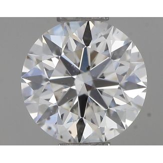 0.51 Carat Round F SI1 EX GIA Natural Diamond