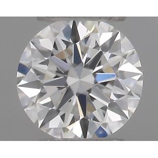 0.19 Carat Round F VVS2 EX GIA Natural Diamond