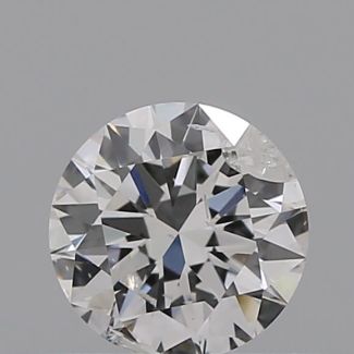 0.30 Carat Round E I2 EX VG GIA Natural Diamond