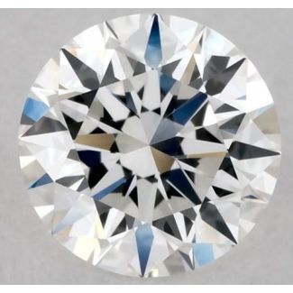 0.5 Carat Round E VVS1 EX GIA Natural Diamond