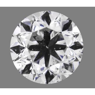 1.50 Carat Round F I1 G EX VG GIA Natural Diamond