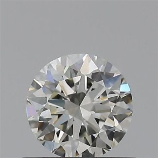 0.50 Carat Round H VVS1 EX VG IGI Natural Diamond