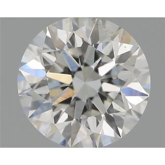 0.70 Carat Round G SI1 EX GIA Natural Diamond