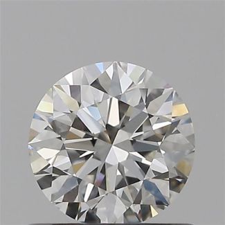 0.60 Carat Round H VVS2 EX GIA Natural Diamond