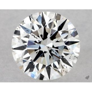 0.63 Carat Round F SI2 EX GIA Natural Diamond