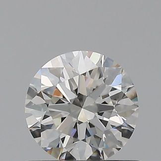 0.56 Carat Round F VVS1 EX IGI Natural Diamond