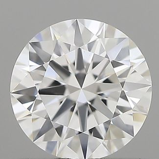 0.61 Carat Round D VVS2 EX GIA Natural Diamond