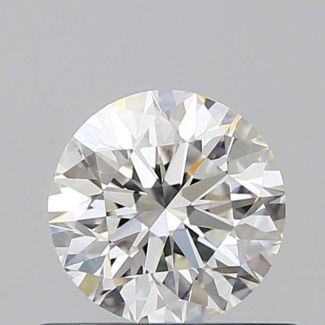 0.6 Carat Round H VVS2 EX VG GIA Natural Diamond