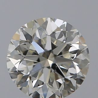 1.00 Carat Round J I1 G EX VG GIA Natural Diamond