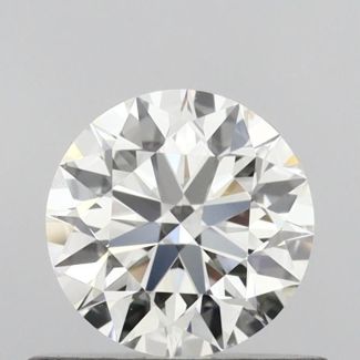 0.57 Carat Round H VS1 EX IGI Natural Diamond