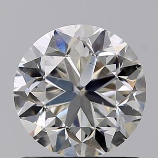 1.00 Carat Round I SI1 GD EX GIA Natural Diamond