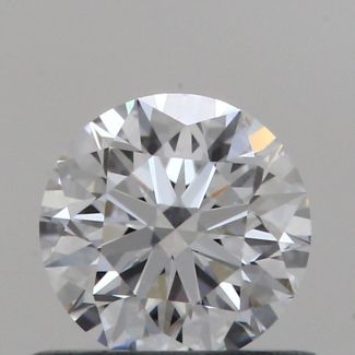 0.54 Carat Round D VVS1 EX GIA Natural Diamond