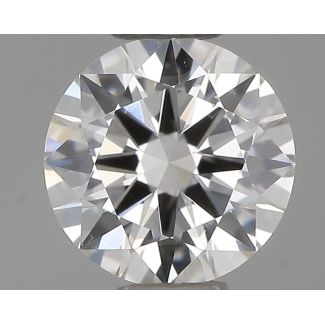 0.38 Carat Round F VS1 EX VG GIA Natural Diamond