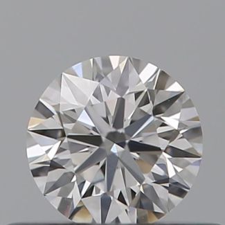 0.32 Carat Round D VVS2 EX IGI Natural Diamond