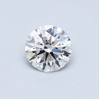 0.51 Carat Round D VVS2 EX GIA Natural Diamond