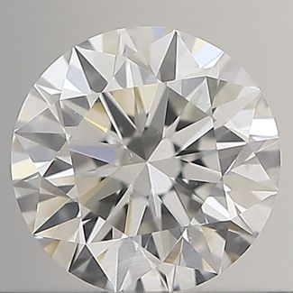 0.53 Carat Round G SI1 EX GIA Natural Diamond