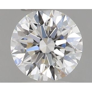 0.22 Carat Round F VVS2 EX GIA Natural Diamond