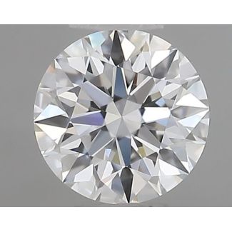 0.41 Carat Round F VVS1 EX GIA Natural Diamond