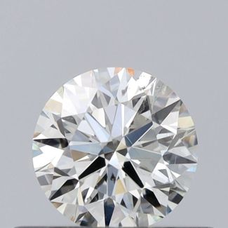 0.41 Carat Round I SI1 EX VG GIA Natural Diamond