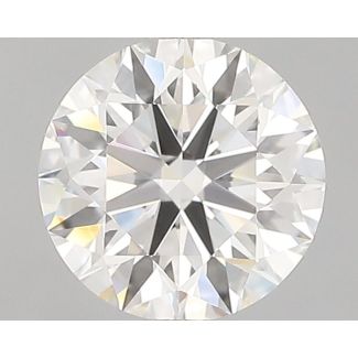 0.91 Carat Round H VVS1 EX GIA Natural Diamond