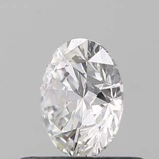 0.53 Carat Round F VVS2 EX GIA Natural Diamond