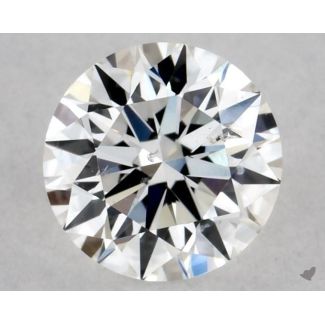 0.36 Carat Round F SI2 EX GIA Natural Diamond